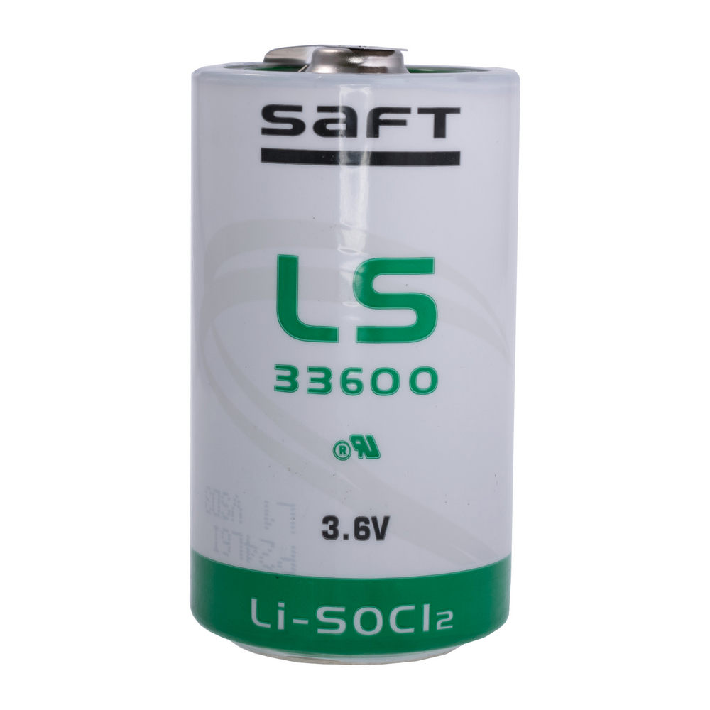 SAFT Lithium Batterie Mono (D) LS33600CNR Mit Lotfahnen 3,6V 17 Ah  Lithium-Thionylchlorid