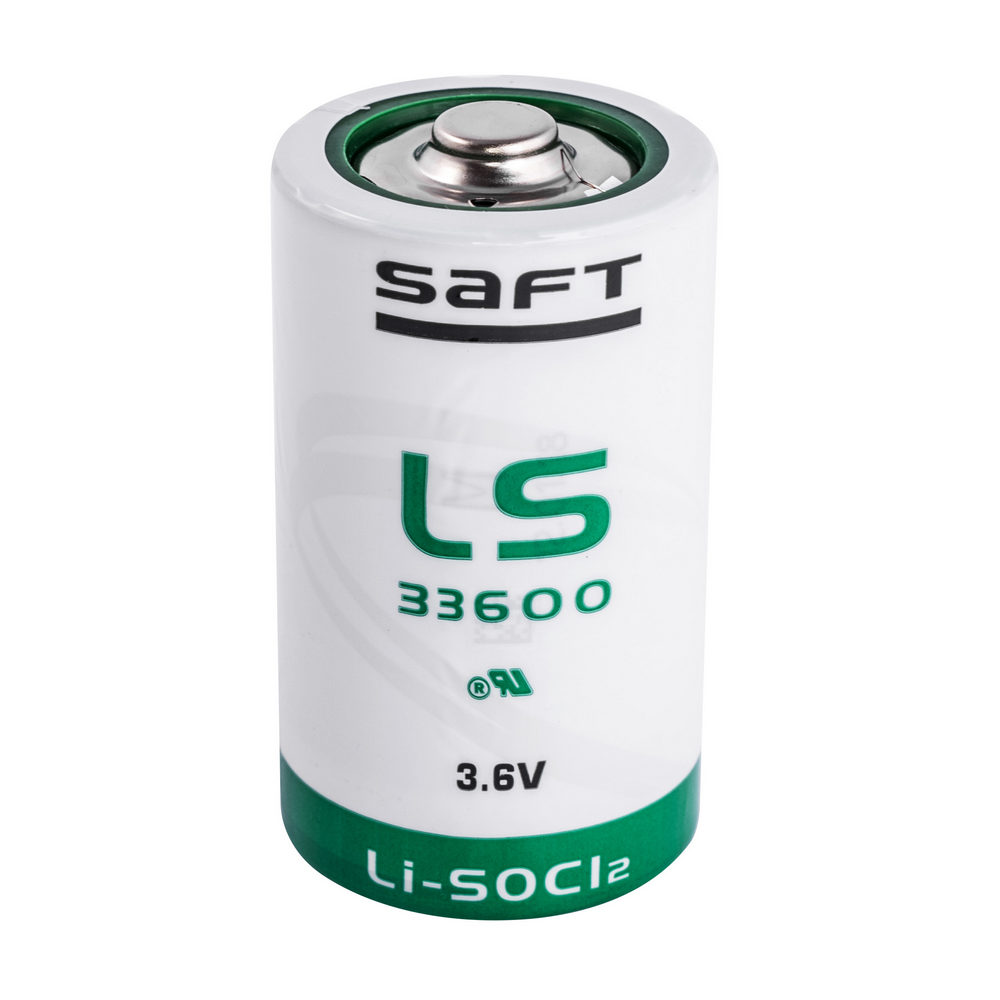 SAFT Lithium Batterie Mono (D) LS33600 Ohne Lotfahnen 3,6V 17 Ah  Lithium-Thionylchlorid