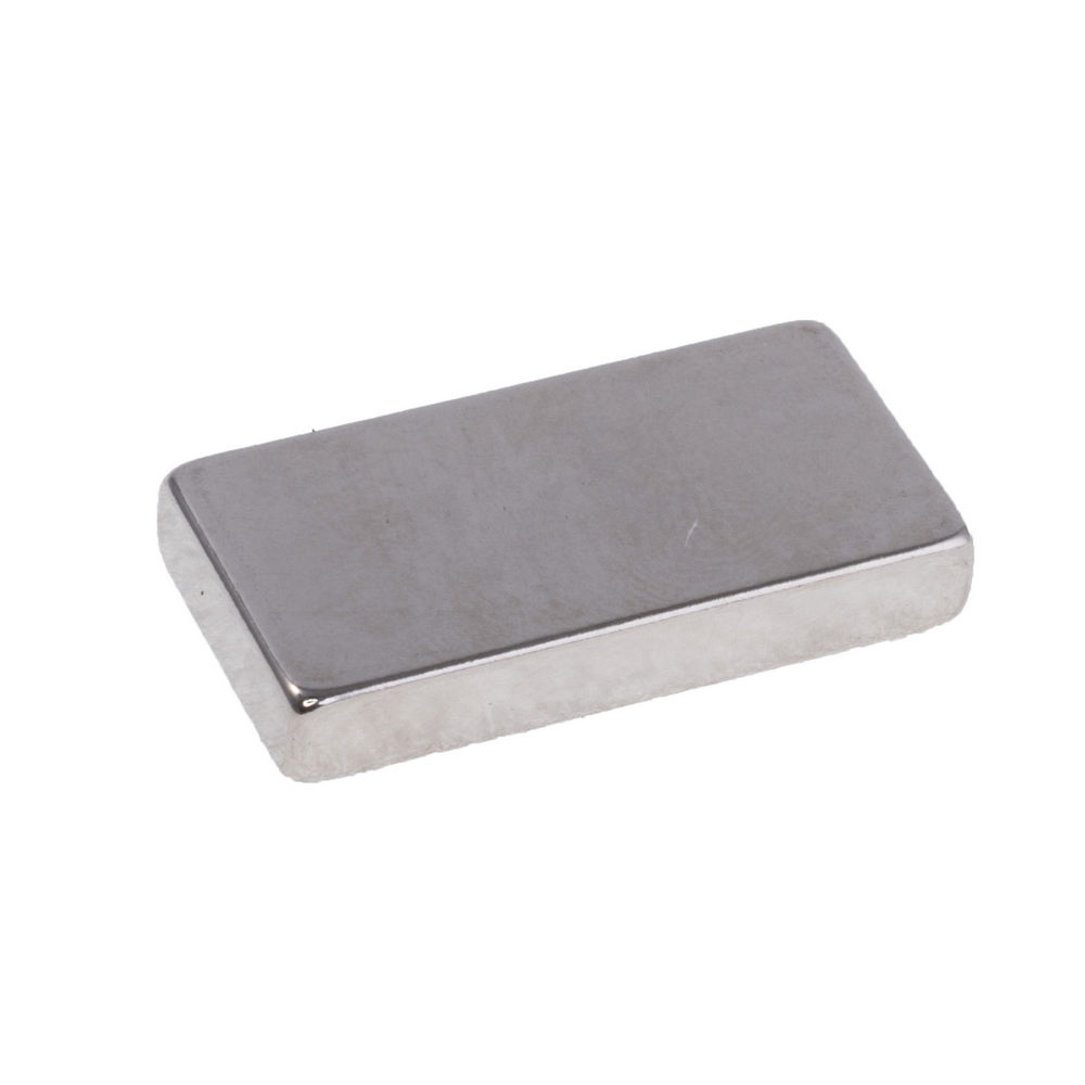 Neodym Magnet, Block 30 x 15 x 5 mm (N38), Ni+Cu+Ni (Nickel)