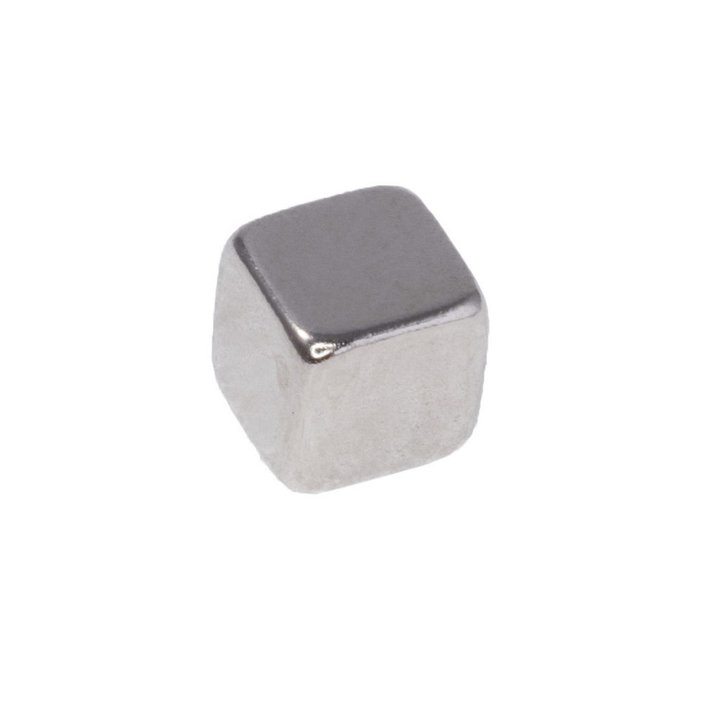 Neodym Magnet, Block Würfel 5 x 5 x 5 mm (N38), Ni+Cu+Ni (Nickel)