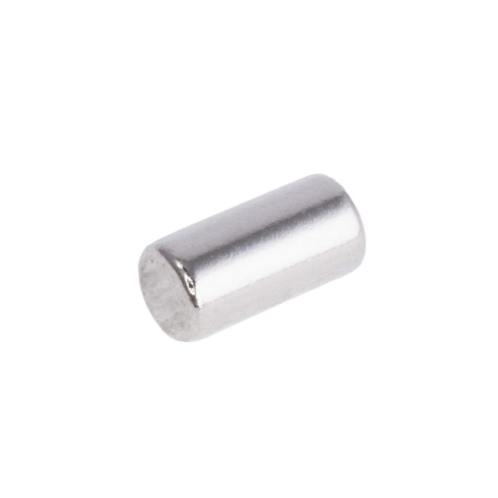 Magnet NdFeB, Scheibe/Zylinder OD4 х 8mm (N38), Ni+Cu+Ni (Nickel)