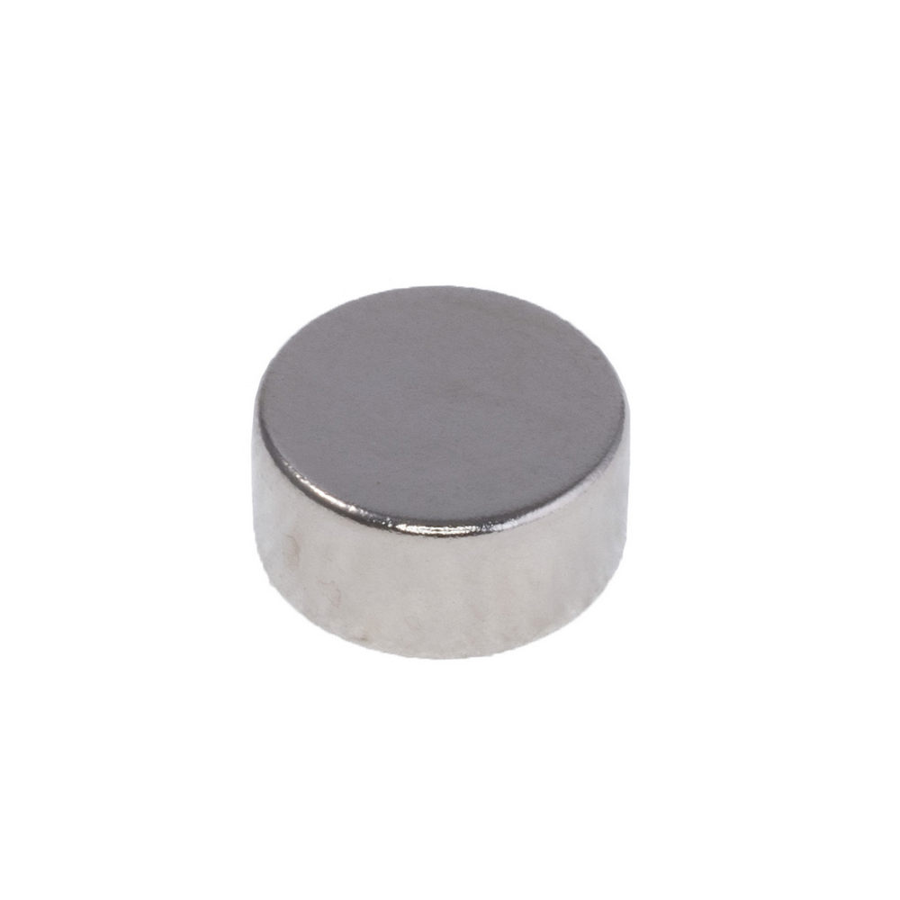 Neodym Magnet, Zylinder Ø10 x 5 mm (N35), vernickelt