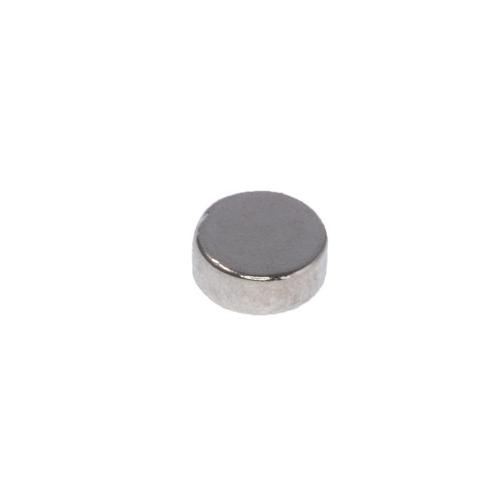 Neodym Magnet Zylinder 0,32 kg  N38 Ø5 x 2 mm vernickelt