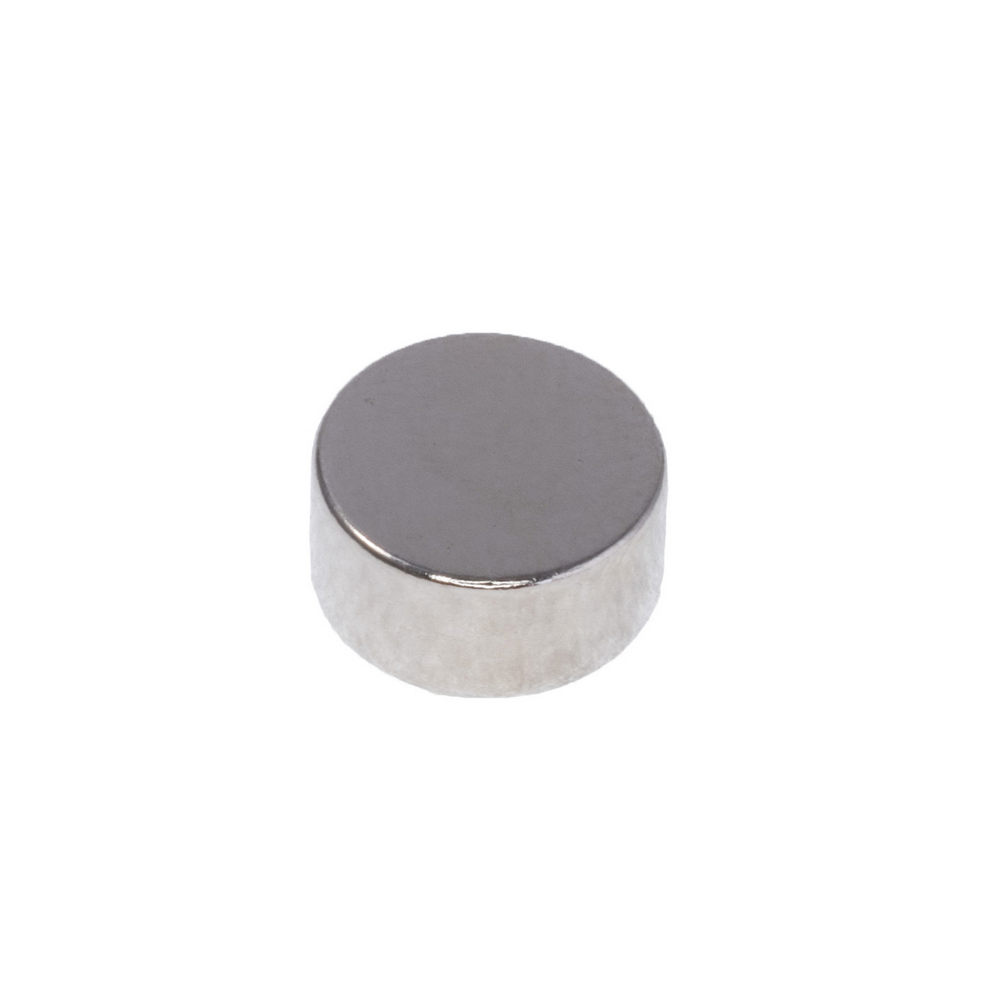 Neodym Magnet Zylinder 1,1 kg  N38 Ø8 x 4 mm vernickelt