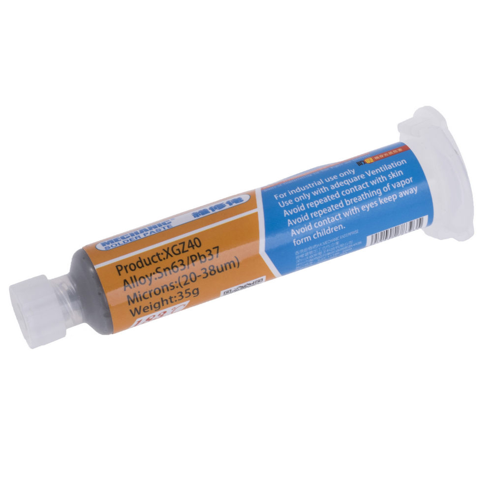 Mechanic Lötpaste SMD/BGA Sn63/Pb37 XG-Z40 Spritze 10cc 35g Mechanic Lötpaste SMD/BGA Sn63/Pb37 XG-Z40 Spritze 10cc 35g