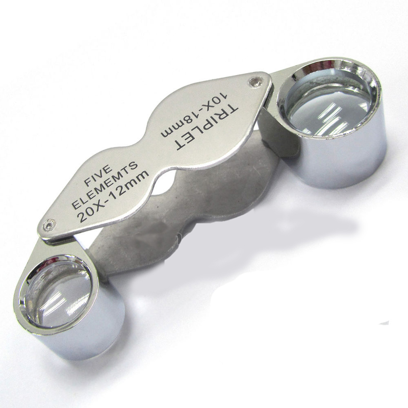 Juwelier-Lupe MG22181 doppelt, 20Х Durchmesser-12mm+ 10Х Durchmesser-18mm
