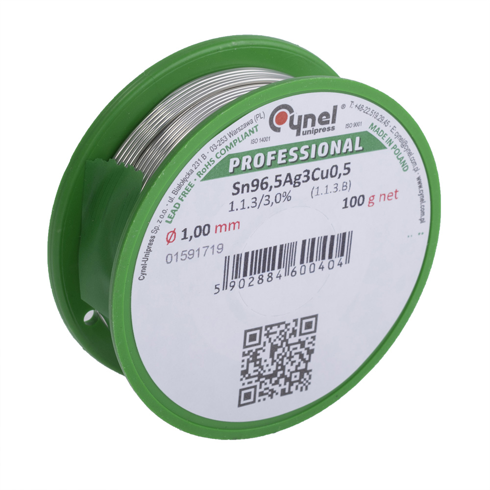 Lötzinn SAC305 Bleifrei 100g Cynel Lötzinn SAC305 Bleifrei 100g Cynel