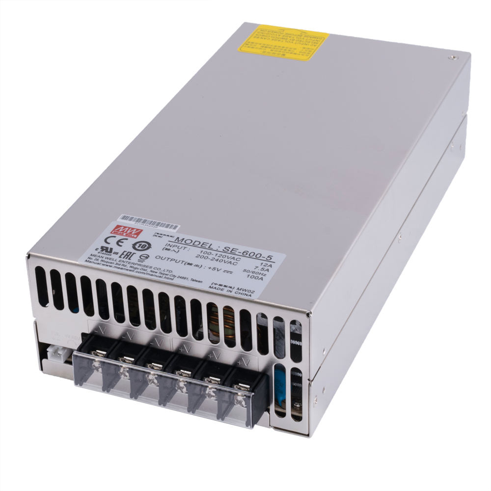 Mean Well SE-600-5 Leistungs-Industrie-Netzteil 5V 500W 100A Mean Well SE-600-5 Leistungs-Industrie-Netzteil 5V 500W 100A