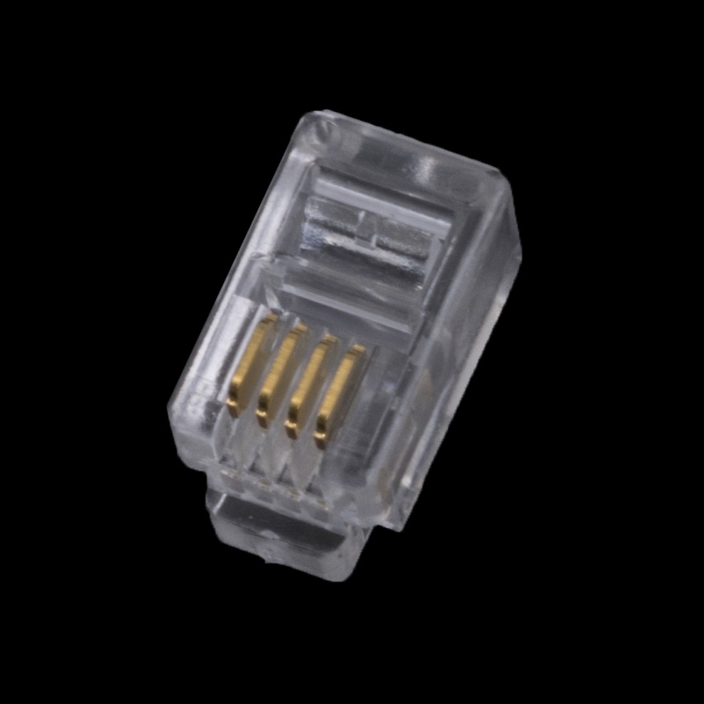 Stecker YH-002 4P4C (TP8 4P4C) (RJ9) (KLS12-RJ11-4P4C) Stecker YH-002 4P4C (TP8 4P4C) (RJ9) (KLS12-RJ11-4P4C)