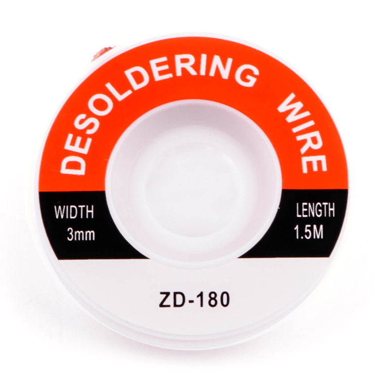 Entlötlitzen ZD-180 Rollenlänge 1,5m 3,0mm Entlötlitzen ZD-180 Rollenlänge 1,5m 3,0mm